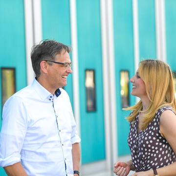 Verena Mertens mit Dr. Peter Liese